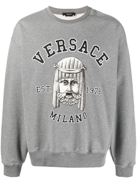 versace collection logo crewneck sweater|Versace crew neck sweater.